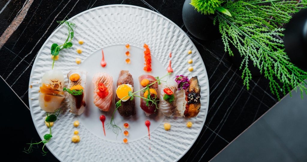 Hochwertige Food-Aufnahme eines Gerichts im Ocean’s 7 Rostock für Instagram Content.